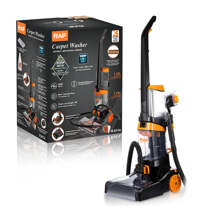 שואב אבק אוטומטי SmartWash+, מנקה שטיחים וריפודים, מנטרל ריחות ומסיר כתמי בעלי חיים FH52000, טורקיז