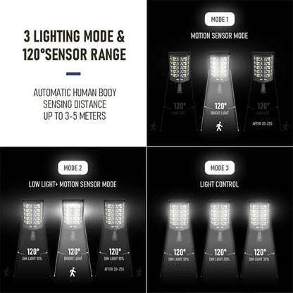 מערכת תאורת LED סולארית עם חיישן תנועה 1500W