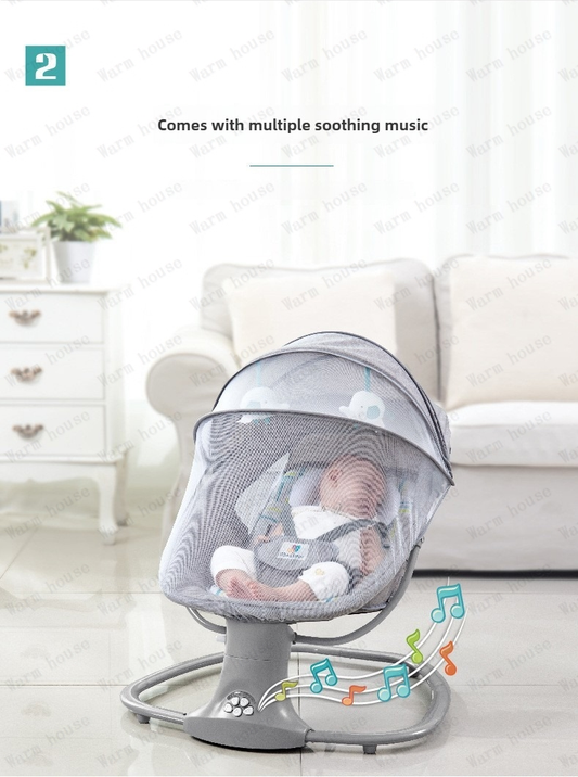 תינוק בן 0-3 שנים כיסא נדנדה חשמלי לתינוק כיסא משדל שליטה חכמה שלט רחוק מיטת עריסה יילוד כיסא תינוק לילדים