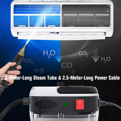 מנקה קיטור ידני 2500W לרכב ולבית – ניקוי עוצמתי בטמפרטורה גבוהה עם עיצוב נייד ורב-שימושי