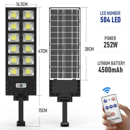 מערכת תאורת LED סולארית עם חיישן תנועה 1500W